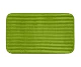 Gözze - Rutschfester Weicher Badeteppich, 100% Polyester, 70 x 120 cm - Dunkelgrün
