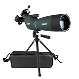 Svbony SV28 Spektiv mit Stativ 25-75x70, HD BAK4 Prisma FMC Monokular Handy Adapter Abgewinkeltes Okular Wasserdicht Tragetasche Spektive für Sportschützen Vogelbeobachtung