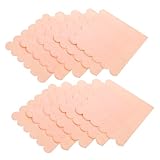 NIYANGLE 20 Blatt Gewellter Rand Tissue Cocktail Servietten Servietten Partys Geburtstag Servieren Floral Papier Rosa