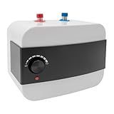 MIIWWOWO 1500W Elektrischer Warmwasserbereiter Mini-Tank-Warmwasserbereiter 6L Wasserboiler mit Druckbegrenzungsventil, Elektrischer Wassererhitzer für Badezimmer, Balkone, Küchen, Hotels