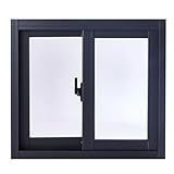 Aufbewahrungsschuppen Fenster mit Aluminiumrahmen und gehärtetem Glas, ideal für Zuhause, Keller, Spielhaus, Baumhaus, 40 x 60 cm