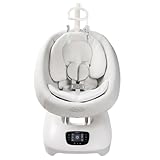 Graco Eluma™ Sway elektrische Babyschaukel mit Cry-Detection Technologie, erkennt Babyweinen und reagiert selbstständig, ab Geburt bis ca. 9 Monate (9 kg), 3-fach verstellbarer Sitz, weiß, Rori