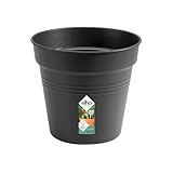 elho Green Basics Orchidee 17 - Blumentopf für Züchten und Ernten - Ø 17.0 x H 15.8 cm - Schwarz/Living Schwarz