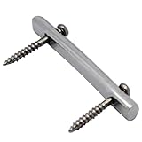 UTHCLO Elektrische Gitarren Saitenhalter Bar Metall mit Schrauben Kompatibel für Viele Modelle Langlebig Einfach zu Montieren Verhindert Saitenrutschen Silberfarbenes Gitarrenzubehör