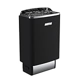 Harvia Sauna ZB Elektrische Saunaofen 9 kW M90E Top Steel Schwarz, mit integrierter Steuerung