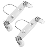 EPIGEIST 1 Paar Heizkörperhalterung mit Rollenfuß für Ölgefüllte Heizgeräte Robuste Hitze und Rostbeständige Ersatz Rollenhalterung für Mobile Innen und Außenheizungen