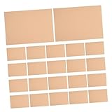 Angoily 100 Blatt selbstklebendes Etikettenpapier braune Papiertüten groß braunes Bastelpapier Braunes Kraftpapier Kraftpapierkarte Recyclingpapier Manilapapier Kupferplattenaufkleber Gelb