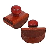PRETYZOOM 2 Stück Holz Rocker Blotter für Kalligrafie und Büro Schnelltrocknendes Tintenabsorptionspad Ergonomischer Schreibtisch Tintenlöscher Tragbares Schreibwerkzeug für Sauberes