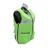 Focket Kühlweste für Männer Frauen, Reflektierende Kühle Weste mit Luft- und Wasserkühlung für Heißes Wetter Im Freien Im Freien Fischerei Radfahren