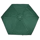 Toyvian Terrassenschirm Überdachung Regenfeste Ersatzüberdachung UV für Outdoor und Passend für Ampelschirme Dunklem