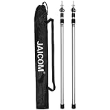 JAICOM Teleskopstange für Zelt Tarp, Aufstellstange Zeltstange, 95-230cm Verstellbare Sonnensegel Stange, 2-Teilige Aluminiumstange, Geeignet für Outdoor, Zelte, Zeltplanen, Camping