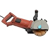 HOARLICN Mauernutfräse, 4800W 220V Steinschneider Hohe Präzision Mauernutclip Mauerfräse Mit Werkzeugkasten Einstellbares Schlitzen Für Baustellen, Dekorationsfirmen