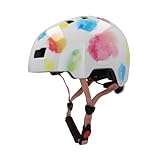 FISCHER BMX Fahrradhelm, Radhelm, Dirt Bike Helm Plus Splash, S/M (head size: 54-58 cm), bunt, mit integriertem LED-Rücklicht