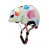 FISCHER BMX Fahrradhelm, Radhelm, Dirt Bike Helm Plus Splash, S/M, 54-59cm, bunt, mit integriertem LED-Rücklicht