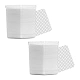 IMIKEYA 2 Schachteln Reinigungspads 400 Stück Weiß Wattepads für Nagellackentfernung Wimpernverlängerung und Lippenpflege Nagelstudio Zubehör