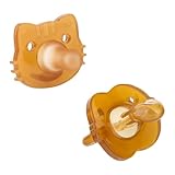 Original Schnuller im 2er-Set, zahnfreundlicher Baby Schnuller aus nachhaltigen & bio-erneuerbaren Materialien, Sauger aus Soft Silikon, mit Schnullerbox, 0-6 Monate,Tag- und Nachtnutzung