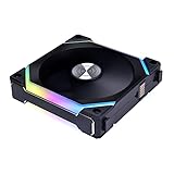 Lian Li PC Lüfter 120mm UNI FAN SL120 V2 RGB PWM - PC Fan - L-Connect 3-Software - 32 RGB-LEDs - Gehäuse Lüfter - RGB Lüfter 120mm - Gehäuselüfter 120mm - Lüfter PC - PC Lüfter RGB - Schwarz