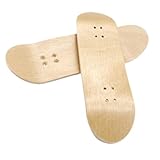 VICASKY 2 Stück Mini Finger Skateboard Decks aus Robustem Holz mit Vorgebohrten Löchern zum Einfachen DIY austausch für Fingerboard Zubehör