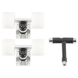 Gbloodst Mini Skateboard Halter 3,25 Teile Skateboard 60X45MM ABEC 9 Lagerung Set Halter,