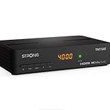 STRONG - Satelliten-DVB-T-Decoder mit TNTSAT-Karte – SRT7408 – HD-Auflösung – Direktverzögerung – USB-Anschluss für Aufnahme – Eco-Sleep-Funktion – Installationsassistent – Schwarz