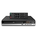 Mini DVD Player, HD 1080P DVD Player HDMI mit Mit HDMI- Kabel, RCA- Kabel und Fernsteuerung, Regionenfreier DVD Spieler für Fernseher