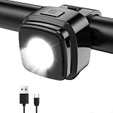 Antimi Fahrradlicht vorne,IPX5 Fahrrad Frontlicht StVZO-zugelassen Ahead Led Fahrrad licht fahrradlampe wasserdicht Black…