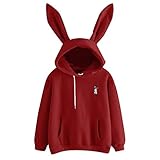 ZTFYKLIN Mens Hoodies Sale Clearance Übergangsjacke Damen Lang Damen Pullover Rot Langarm Shirt Mit Pferdemotiv Oversized Tshirt Teenager Mädchen Lustig Festival Clothes