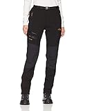 BenBoy Damen Wanderhose Wasserdicht Softshellhose Outdoorhose Winddicht Warm Gefüttert Winter Skihose Snowboardhose Trekkinghose,KZ1672W-Black2-M