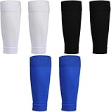 YSTrillion 3 Paare Fußball Stutzen,Fußball Sleeves Stutzen ohne Socken Trainingssocke Sockenstutzen Fußballstutzen für Fussball Basketball Laufen Radfahren Marathon