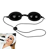 Anti-UV-Brille, UV-Brille, Augenklappe für Bräunung und ästhetische Pflege, Schutzbrille für Rotlichttherapie, Solariumbrille, Lieferung mit einer transparenten Hülle