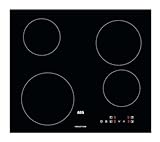 AEG Induktionskochfeld autark 60cm, 4 Zonen in verschiedenen Größen mit 4x Power-Funktion für schnelles Kochen, 10 Stufen, Rahmenlos, Touch-Bedienung, Kindersicherung, aufliegend, IB6420ACB
