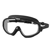 Breite Sicht Anti-Beschlag-Schwimmbrille – transparente Schwimmbrille | Schwimmbrille mit UV-Schutz | Schwimmbrille für Erwachsene mit großem wasserdichtem Rahmen | Bequeme Schwimmbrille mit