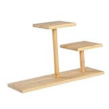 DOITOOL Pflanzenständer aus Holz mit stabiler Konstruktion für Indoor und Outdoor rutschfester Blumentopfhalter für Sukkulenten und Zimmerpflanzen langlebiges mehrstöckiges Pflanzentreppe