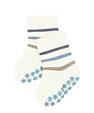FALKE Unisex Baby Stoppersocken Multi Stripe B Hp Baumwolle rutschhemmende Noppen 1 Paar, Weiß Offwhite 2047, 74-80