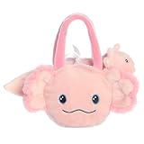 Aurora® Eco-Friendly Eco Nation™ Axolotl Stofftier – Umweltbewusstsein – recycelte Materialien – Rosa 20,3 cm