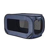 Love's cabin 94x54x54 cm Hundebox faltbar Auto große, mittlere, kleine Hunde - Pop-Up-Transportbox Hund Katze, Innen- und Außen Hundetransportbox Auto, tragbarer Hunde Transportboxen, Blau