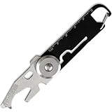10-in-1 EDC Multitools Karabiner Clip Multifunktionswerkzeug mit Flaschenöffner Schraubenschlüssel Schraubendreher für Wandern Camping Reisen Abenteuer Fahrrad
