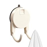 Duschhaken mit Saugnapf, wiederverwendbar, ohne Bohren, für Handtuch, Bademantel, Luffa, Mantel, Hut, Dusche, Glastür, Spiegel, Fliesen, Zuhause, Küche