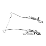 PartyKindom Boden fahrradträger doppelt Ständer reparieren Gestell Doppelständer für Fahrrad Fahrradständergarage robuster Ständer Fahrrad Boden abstellständer Kickstand Silver