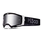Motorradbrille Anti-Nebel Staubdicht Motorrad Schutzbrille MTB ATV Mountain Downhill Trail Schmutzsprung Radfahren Offroad Racing MX Schutzbrille mit abreißbarer Motorrad Brille für Helme Herren Damen