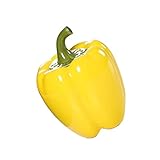 VALICLUD Pepperförmiger Lagerbehälter Versiegeltem Deckel Aufbewahrungsglas Gelb für Tee Süßigkeiten und Snacks für Zuhause und Geschäfte