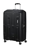 American Tourister Ellipso - Hartschalenkoffer 79 cm Groß - Trolley Koffer mit 4 Rollen, TSA-Schloss, Leicht - 104 L - Schwarz (Black)