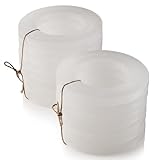 Original Wachsplatten für Betonfeuer® der Beske-Manufaktur, Nachfüller zum Aufüllen von Betonfeuer, praktische Platten mit Aussparung für Dauerdocht, Kerzenfresser (Rund XXL (⌀14cm - 15 Platten))