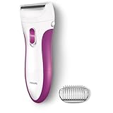 Philips Rasierer Ladyshave Wet & Dry HP6341/00 – Elektrischer, kabelloser Damenrasierer für Achseln, Beine und Bikinizone zur Anwendung auf nasser oder trockener Haut
