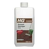 HG Parkett Reiniger Glanz, hochkonzentrierter Wischreiniger für Parkett- und Holzböden, mit Glanzwirkung und frischem Duft - 1 L