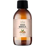 Essican Purelife Süßmandelöl, 250ml, Kaltgepresstes Mandelöl für die Haare, Trägeröl für ätherische Öle, ideal für Massage, Feuchtigkeitspflege für Haut, Ohren, Körper, ohne Tierversuche, Massageöl