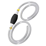Cabilock Handbetriebene Kraftstoffsiphonpumpe mit Schlauch Benzin Ölabsaugpumpe PVC Rubber Robust Vielseitig Einsetzbar für Auto LKW Tanks Manuelle Flüssigkeitsförderung Praktische
