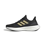 adidas Damen Pureboost 23 Shoes Sneakers, core Black/Gold met./Carbon, 38 2/3 EU