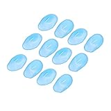 WRITWAA 12Stücke Ohrenschutz Für Haarfärbung Silikon Ohrabdeckungen Himmelblau Wiederverwendbar Komfortabel Für Friseure Und Haarpflegeanwendungen