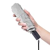 Goothdurs Reise-Mini-Regenschirm, kompakt, Anti-Rückprall, automatisch, klein, leicht, faltbar, mit 95% UV-Schutz für Damen und Herren
